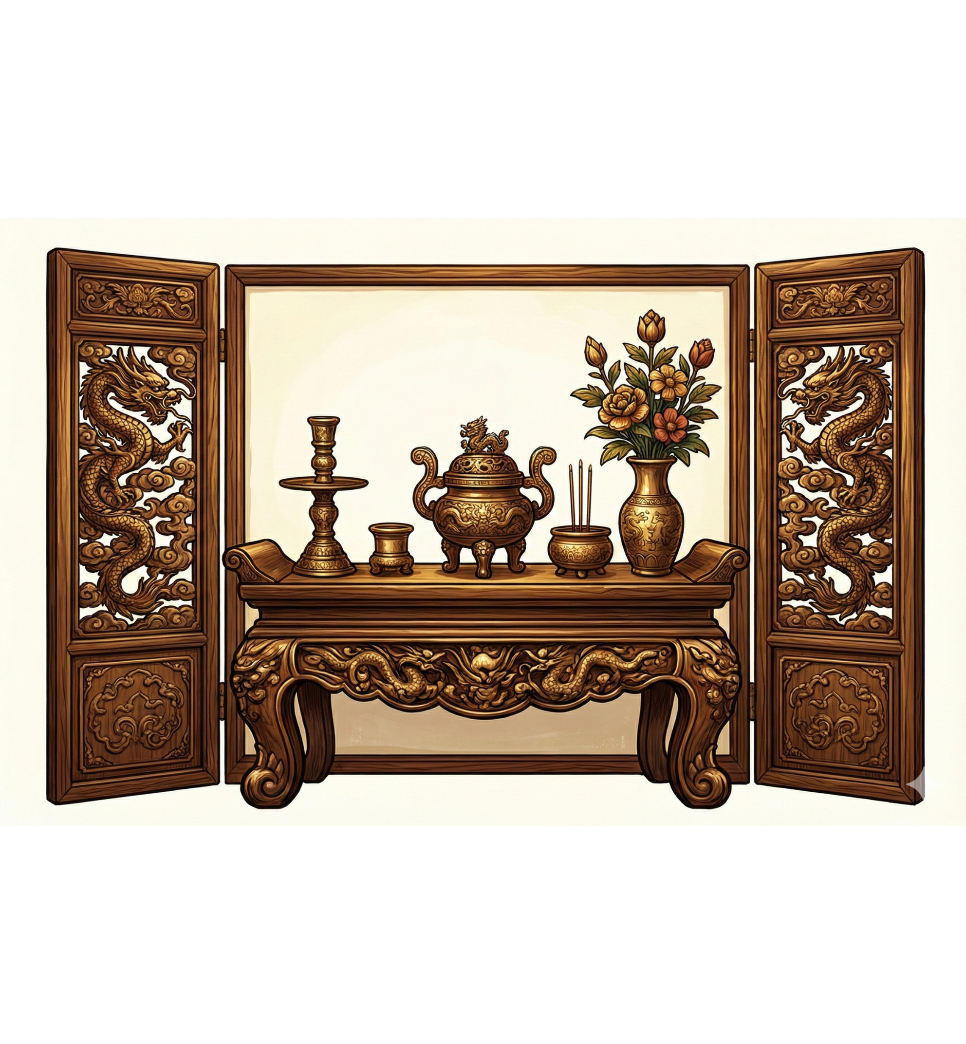 Nội thất không gian thờ