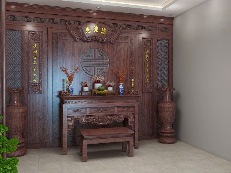 Phòng thờ chung cư Hoàng Mai